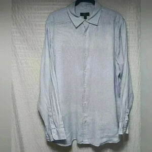 Club Room Luxury 💯 Linen Long Sleeve  Button down. Men's XL